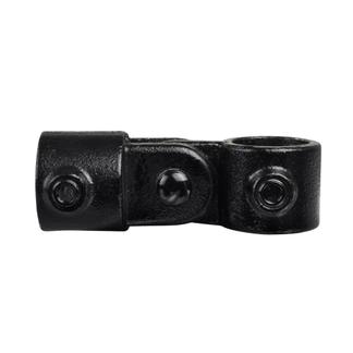 Buiskoppeling Enkel scharnierstuk - zwart-C / 33,7 mm
